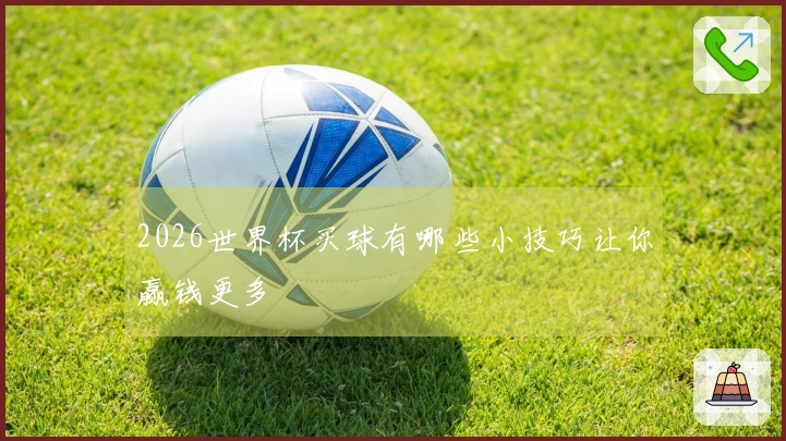 2026世界杯买球有哪些小技巧让你赢钱更多