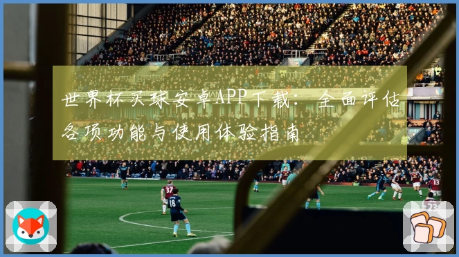 世界杯买球安卓APP下载：全面评估各项功能与使用体验指南